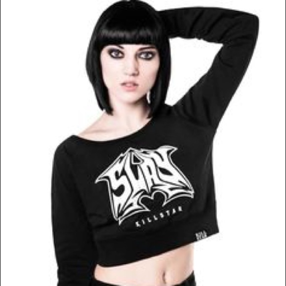 Authentic killstar ‘slay’ crop top